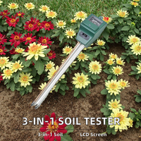 Jindong 3 en 1, testeur numérique d'humidité du sol, de pH et de luminosité, analyseur d'acidité pour jardin, plantes, fleurs, hydroponie, OEM, plastique