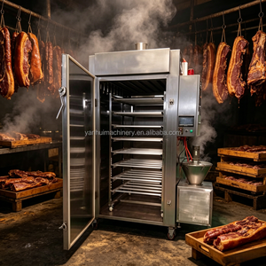 Nouveau Four à Fumer Commercial Électrique et à Gaz 100 kg pour Poisson et Viande, Machine à Fumer la Viande, Four de Fumoir à Vendre - Product Image 6