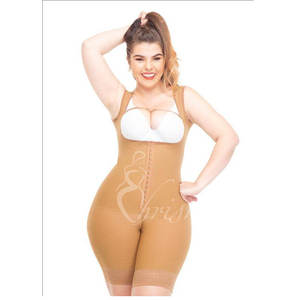 Mince Classique Demi Jambe <span class=keywords><strong>Derriere</strong></span> Fajase Colombianas Fermeture Éclair Latérale Minceur Shapewear Contrôle Du Ventre Sous-Vêtements Haute Compression Taille - Product Image 1