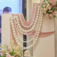 Chaîne de perles en mousse super grande et moderne pour la décoration murale, les fêtes d'anniversaire, les décorations de mariage, les accessoires photo pour les fêtes