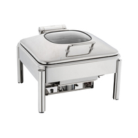 Réchauffeur d'aliments de 9l, plats à frire, pour buffet, en or, plats de banquet