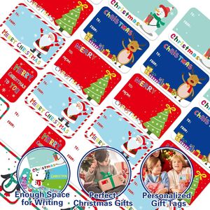Étiquettes autocollantes pour cadeaux de Noël, étiquettes nominatives autocollantes pour emballages cadeaux, étiquettes autocollantes pour cadeaux de Noël - Product Image 2