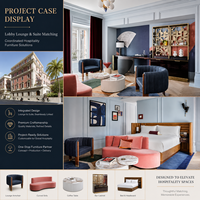 Ensemble complet de mobilier de chambre d'hôtel moderne et personnalisé pour la production hôtelière