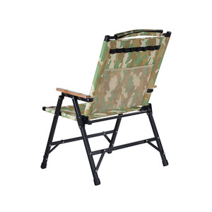 Chaise pliante en tissu Oxford camouflage avec logo personnalisé pour le camping en plein air, la pêche ou le pique-nique sur la plage, équipement de plage - Product Image 2