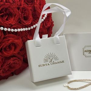 Boîtes de rangement pour bijoux en carton avec logo personnalisé imprimé, boîtes cadeaux pour bijoux en papier - Product Image 3