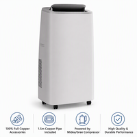 Aire Acondicionado Móvil de 5000, 7000, 9000 y 12000 BTU, Inverter DC, R290, Enfriamiento Rápido, Eficiente Energéticamente, Silencioso, Directo de Fábrica