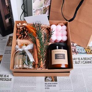 Bougies parfumées de luxe et diffuseur de roseaux étiquette personnalisée cadeaux de mariage et de fête des mères YNK-001 modèle de parfum YOUNIKE de longue durée - Product Image 1