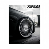 Ruedas Forjadas Monobloque de Alambre Radial Cromado Pulido Personalizadas XINLAI 5x120 5x130 5x112 para BMW, Lamborghini y Maybach