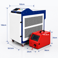 Machine de soudage au laser à fibre portative 3000W, refroidie par eau, 4 en 1, avec soudage oscillant pour l'acier inoxydable et l'aluminium