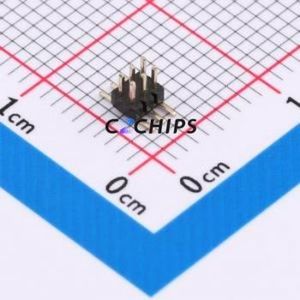 A100US-WS03P Pin Header SMD,P=1mm Connector ( Pin Structure: 2x3P )( Pitch: 1mm )( Row Spacing: 1mm ) - Product Image 1