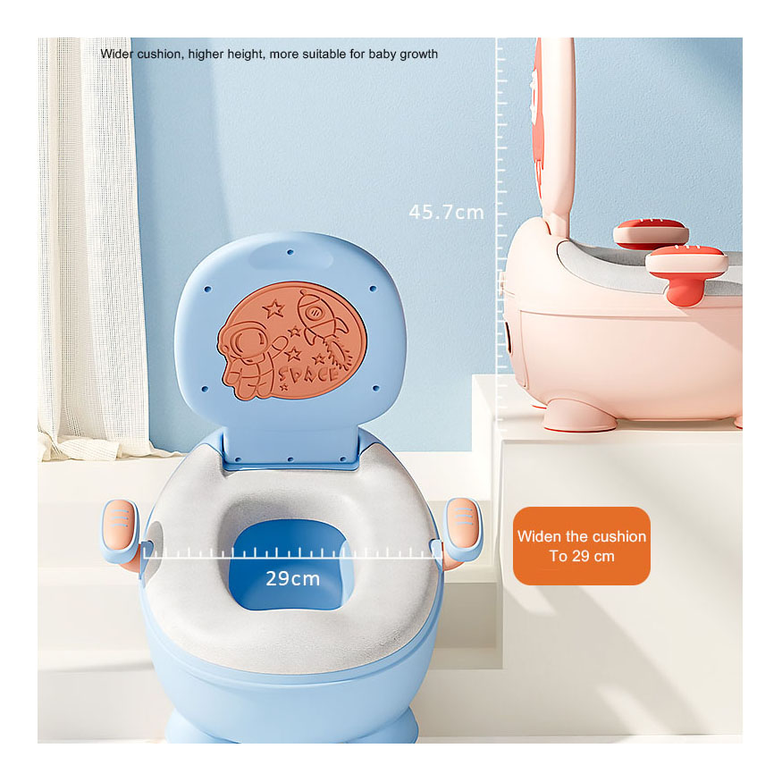 Pot De Voyage Pour Tout-petits : Siège De Toilette Pliable Bebamour (bleu, Neuf)