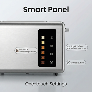 Nouvel Arrivage <span class=keywords><strong>Grille</strong></span>-<span class=keywords><strong>pain</strong></span> Électrique Premium en Acier Inoxydable 2 Tranches à Fentes Larges 900W avec Affichage LED pour Usage Domestique et Hôtelier Rapide - Product Image 2