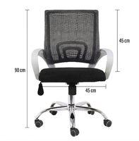 Chaise de bureau ergonomique moderne CNR à hauteur réglable, base coulissante, structure métallique, maille respirante, couleurs personnalisables – Vente en gros usine