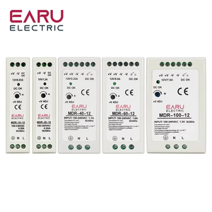 Công nghiệp <span class=keywords><strong>AC</strong></span> DC Din Rail cung cấp điện chuyển đổi MDR-10W 20W 40W 60W 100W duy nhất đầu ra chuyển đổi 12V 24V 48V 100V-240V Nguồn MDR - Product Image 1