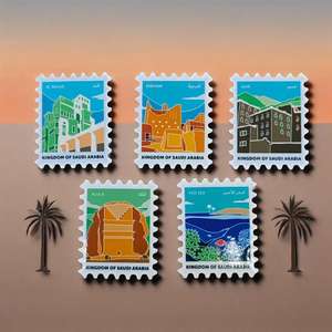 Özel suudi arabistan mimarlık Landmark manzara damga rozeti <span class=keywords><strong>Metal</strong></span> telefon Sticker yapıştırıcı dekorasyon olay için fabrika kaynağı - Product Image 1