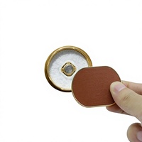 Diffuseur de parfum pour grille d'aération de voiture avec logo personnalisé, en alliage de zinc et cuir, avec tampons de parfum remplaçables, senteurs Citron, Océan, Cologne