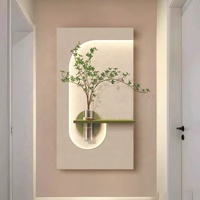 Lampe murale LED Peinture |   Décoration de porche en grès 3D faite à la main |   Art mural de verdure hydroponique DIY pour salon