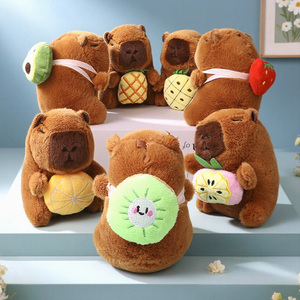 Sac à bandoulière pour étudiant en peluche Kawaii de 13,5 cm, série complète, avec breloque, jouet en peluche doux et mignon, personnages de dessins animés, logo personnalisé, vente en gros - Product Image 2