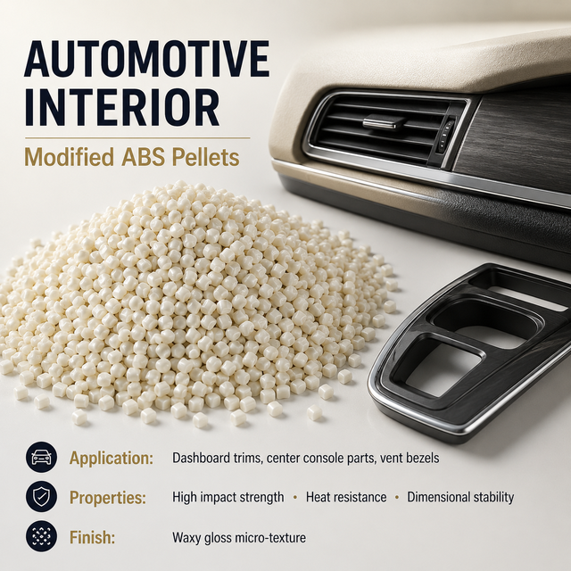 Modified ABS Plastic Particles, High Gloss & Impact, Consumer Electronics Housing, ABS Pellets, China