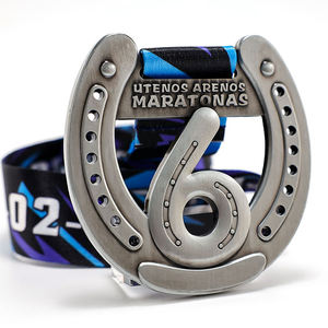 Custom Maratonas <strong>6th</strong> <strong>Anniversary</strong> Finisher Sports Medal Antique Zinc Alloy Marathon Award Medal for Race Event Honorary Prizes - Product Image 6