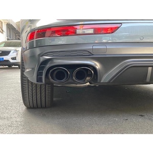 Diffusore Posteriore Look SQ5 con Terminali di Scarico per Paraurti Posteriore <span class=keywords><strong>Audi</strong></span> <span class=keywords><strong>Q5</strong></span> S-line FY Pre-restyling 2018 2019 <span class=keywords><strong>2020</strong></span> - Product Image 4