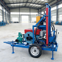 Machines de forage rotatives pour puits de 2025 à vendre, moteur diesel, équipement de forage de puits d'eau, plateformes de forage hydrauliques pour mines de 200 m