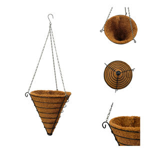 Pagar baru bunga berdiri kreatif rumah balkon logam gantung <span class=keywords><strong>Coco</strong></span> liner luar ruangan <span class=keywords><strong>Pot</strong></span> bunga - Product Image 6