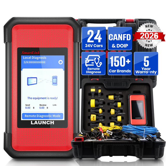 USA EU Warehouse LAUNCH X431 SmartLink C 24V Truck Heavy Duty Scanner Compatible with X431 PRO3S+ PRO5 Series
