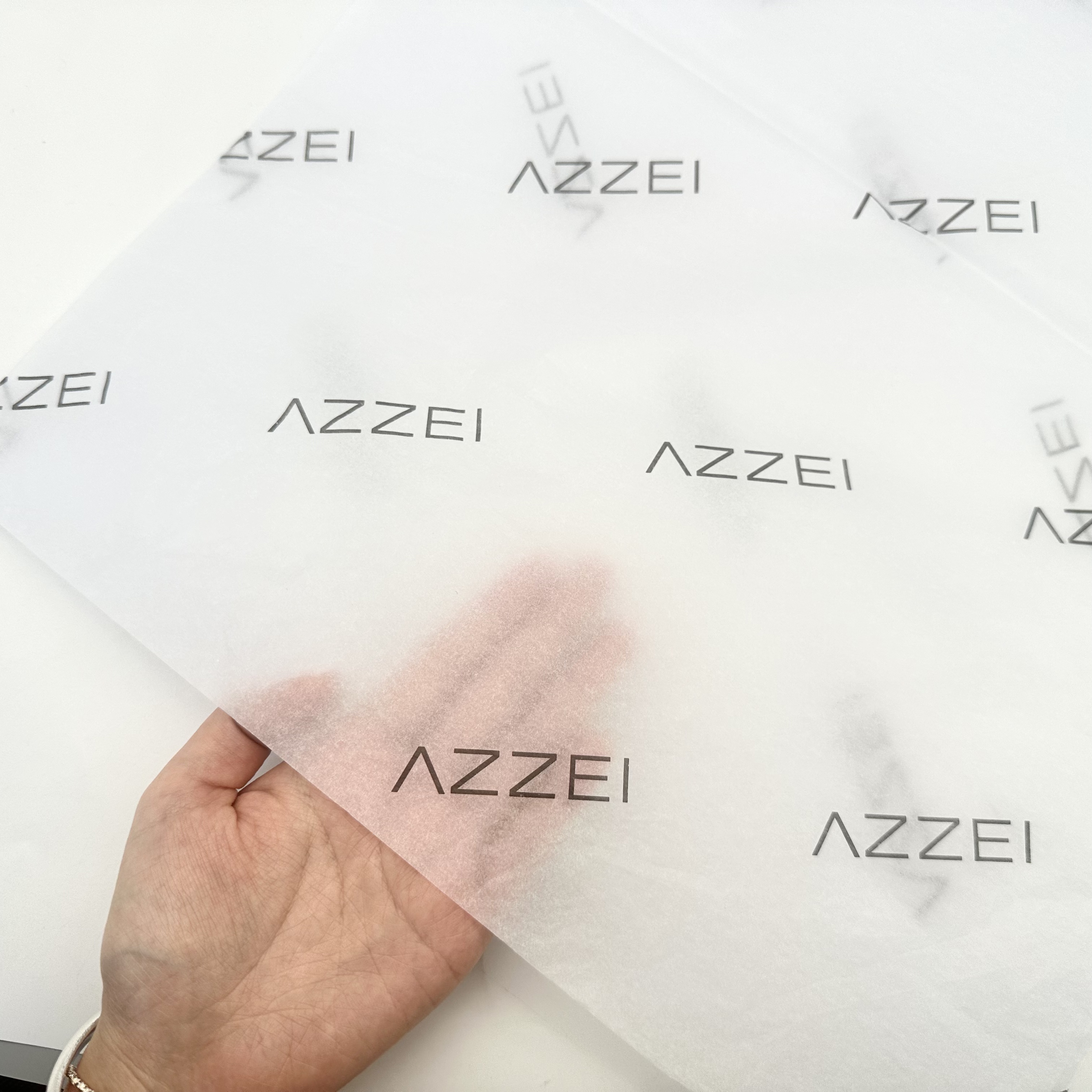 Printed Brand Logo Custom Tissue Paper Package Recycled Clothing Wrapping Papel Protector Envio Ropa