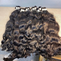 Penjual Rambut Bergelombang Alami Kamboja, Rambut Manusia Mentah Vietnam dengan Kutikula Tertata Rapi, Rambut Keriting India