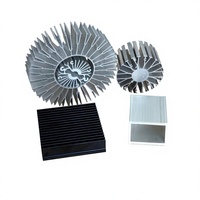 Radiateur extrudé multi-formes usiné CNC pour équipement électronique industriel, dissipateur thermique en aluminium