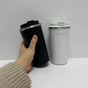 แก้วกาแฟสแตนเลสเก็บความร้อน ขนาด 17 ออนซ์ 510 มล. รุ่นที่ 2 พร้อมฝาปิดแบบพลิกและโลโก้สั่งทำพิเศษ - Product Image 4