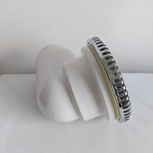 Bocchetta di aspirazione rotonda cromata in ABS con guarnizione e filettatura lunga per vasca <span class=keywords><strong>idromassaggio</strong></span>, vasca da bagno e spa, ricambio per scarico - Product Image 4