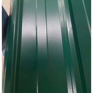 Top vente 0.3mm 0.4mm 0.5mm d'épaisseur Dx51d Z30 Z45 <span class=keywords><strong>RAL</strong></span> <span class=keywords><strong>3024</strong></span> IBR PPGI tôle de toiture en acier galvanisé enduit de couleur ondulée - Product Image 3