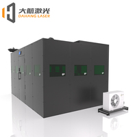 Cabine de protection intelligente pour soudage au laser à fibre, nouvelle génération, pour structures en acier, avec niveau de sécurité élevé et extracteur de fumée intégré