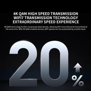 Mayor eficiencia Xiaomi BE6500 Pro WiFi7 Dual Band Amplificador de señal independiente de 8 canales Enrutador de memoria de 1GB - Product Image 5