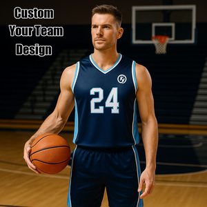 Camiseta de baloncesto reversible de malla para hombres, niños y jóvenes, con diseño de logotipo personalizado, transpirable, para adultos. - Product Image 2