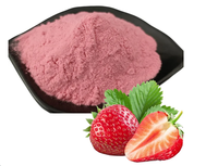Vente en gros en vrac 100% naturel soluble instantané extrait de plante en poudre de fruit de fraise de la nature