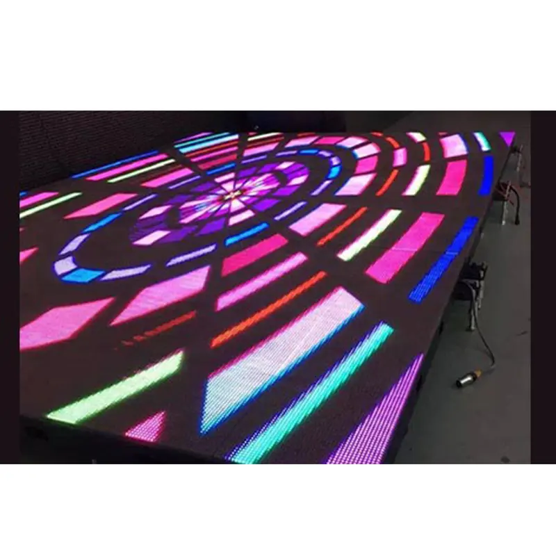 P1.25 댄스 LED 플로어 인터랙티브 LED 플로어 디스플레이 스크린 DJ 트러스 스테이지