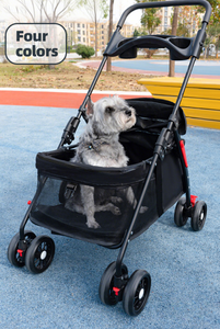 यात्रा रोमांच के लिए पोर्टेबल फोल्डेबल आउटडोर स्टूलर वाटरप्रूफ बिल्ली और कुत्ते वाहक - Product Image 2