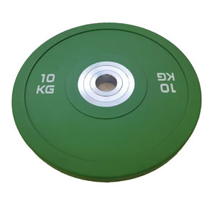 แผ่นน้ำหนักยางเคลือบกันกระแทกสำหรับยกน้ำหนัก ขนาด 20 กก. 10 กก. ปอนด์ แบบมีลายจุด รุ่นมาตรฐาน สำหรับบาร์เบล 45 ฟิตเนส - Product Image 6