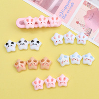 Mini Star Cartoon Animal DIY Accessoires Breloques Décoratives pour Chaussures, Pinces à Cheveux, Artisanat, Coques de Téléphone, avec Technique d'Émail Coulant