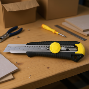 Cuchillo Multiusos Stanley Cutter Mpo 18 mm Dynagrip con Cuchilla Ajustable para Tareas de Corte de Precisión - Product Image 2