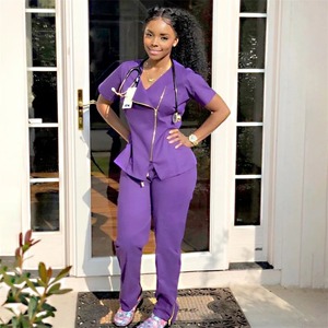 Uniforme Médico Multicolor <span class=keywords><strong>de</strong></span> Marca Personalizada a <span class=keywords><strong>Precio</strong></span> <span class=keywords><strong>de</strong></span> Fábrica, Conjunto <span class=keywords><strong>de</strong></span> Uniforme Quirúrgico para Mujer, Uniformes <span class=keywords><strong>de</strong></span> Enfermería para Quirófano - Product Image 6