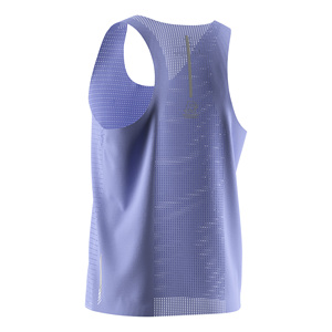 Gilet de course réfléchissant pour hommes, design sans couture, grandes ouvertures aux bras, séchage rapide pour le marathon - Product Image 5