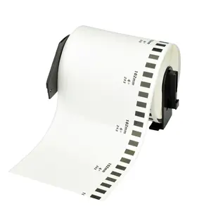 DK22243 with frame compatible paper label Black on White DK2243 with holder for QL printing ribbon printer