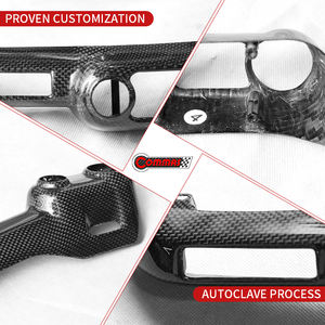 Kit d'accessoires intérieurs pour voiture en fibre de carbone sèche style OME, boutons LHD pour Ferrari 812 - Product Image 3