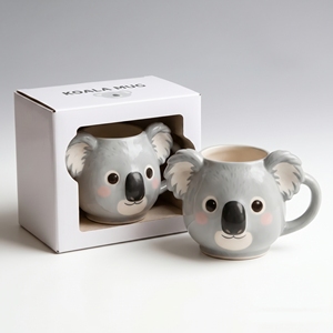<span class=keywords><strong>Taza</strong></span> de Cerámica con Forma de Koala 3D |   <span class=keywords><strong>Taza</strong></span> Moderna de Café y Té con Diseño de Dibujos Animados |   Regalo Ecológico de Porcelana Hecho a Mano en Stock - Product Image 1