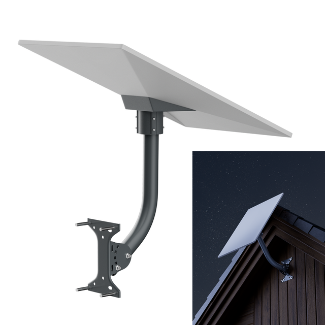 Starlink Gen 3 Roof and Wall Mount Kit Adjustable Bracket with Gen3 Pole Adapter Heavy Duty Outdoor Mounting System