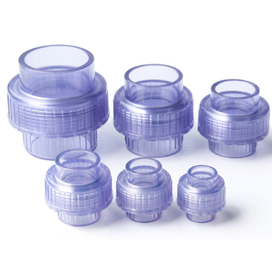 Chất lượng cao <span class=keywords><strong>1</strong></span>/<span class=keywords><strong>2</strong></span> ''-4'' trong suốt <span class=keywords><strong>PVC</strong></span> Công Đoàn phụ kiện đường ống rõ ràng Công Đoàn Doanh <span class=keywords><strong>1</strong></span> inch <span class=keywords><strong>2</strong></span> inch 3 inch 4 inch cho nước cao uPVC - Product Image 4